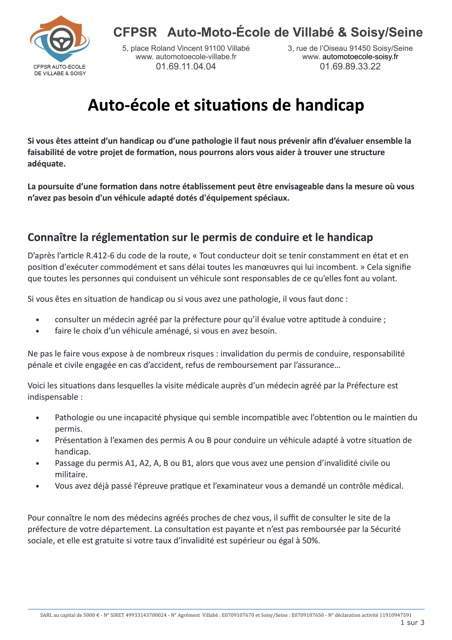 Eval et Handicap Évry